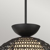 Alora Mood ALM-PERTH-P-BK - Luster na štapu PERTH 1xE27/60W/230V prečnik 37,5 cm crna | Eponuda.com
