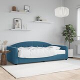 vidaXL Dnevna postelja z vzmetnico modra 90x200 cm žamet Cene