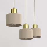  Luster na sajli PARKLA 3xE27/15W/230V bež/zlatna | Eponuda.com