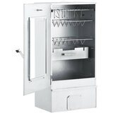  Roštilj i pušnica s 1 kg drvenih komadića 44,5 x 29 x 83 cm | shoptok.hr