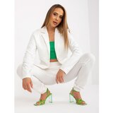 Fashion Hunters Basic white cotton set with a jacket | shoptok.hr