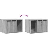 vidaXL Kutija z mačji pijesak boja hrasta 60x40x40cm konstruirano drvo | shoptok.hr