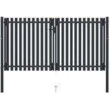  Dvokrilna Ograda Čelična Vrata 300x150 cm Antracit | shoptok.hr
