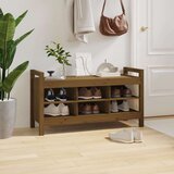  Klupa za hodnik boja meda 110x40x60 cm od masivne borovine | shoptok.hr