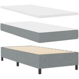  Krevet s opruga kutije Svjetlosiva 80 x 200 cm tkanina Cene