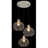 Globo 33379319 - Luster na sajli MATEO 3xE27/40W/230V bež | Eponuda.com