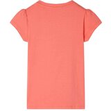  Dječja majica sa širokim rukavima koraljna boja 128 | shoptok.hr