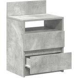  Noćni ormarići 2 kom s 2 ladice betonsko sive boje 40x33x60 cm | shoptok.hr