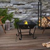 vidaXL Posuda za vatru sa žaračem 50 cm XXL čelična | shoptok.hr