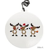  🎄 Kuglice za bor s različitim božićnim motivima i rukom pisanim porukama 🎄 Š09018 | shoptok.hr