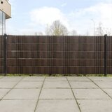 vidaXL Balkonski zasloni 5 kom smeđi i crni 255 x 19 cm od poliratana | shoptok.hr
