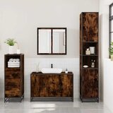  3-dijelni set kupaonskog namještaja boja hrasta drveni | shoptok.hr