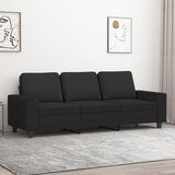  The Living Store Trosed črn 180 cm blago - Kavč Trosed, (21447882) Cene
