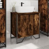 Ormarić za umivaonik boja dimljenog hrasta 60x35x60 cm drveni | shoptok.hr