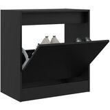vidaXL Omarica za čevlje črna 60x34x63,5 cm inženirski les Cene