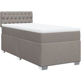 vidaXL Box spring postelja z vzmetnico taupe 80x200 cm blago, (21292003) | Shoptok.si