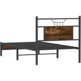 vidaXL Posteljni okvir brez vzmetnice hrast 80x200 cm inženirski les | Shoptok.si