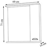 MID.YOU Omara Z Ogledalom Casalo L, Bela | Shoptok.si