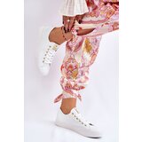 EVENTO Women's Classic Sneakers White And Gold Ecoma | shoptok.hr