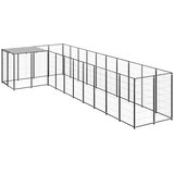  Kavez za pse crni 7,26 m² čelični | shoptok.hr