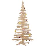  Božićna drvca s stalakom Prirodna 180 cm Masivna borovina | shoptok.hr