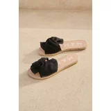 Manebi Natikači La Havana Sandals With Knot ženski, črna barva, O 7.9 JK