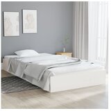  Okvir za krevet od masivnog drva bijeli 100 x 200 cm | shoptok.hr