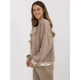 Italy Moda Sweatshirt-MI-BL-61789.24-dark beige | Shoptok.si