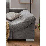 MID.YOU sedežna garnitura, rebrasti žamet siva | Shoptok.si