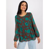 Italy Moda Blouse-DHJ-BZ-8643-1.37P-dark brown | shoptok.hr