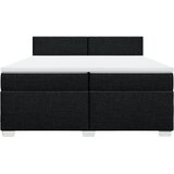  Krevet s oprugama i madracem crni 200x200 cm od tkanine | shoptok.hr