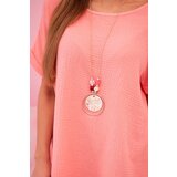 Kesi Włoski Muslin blouse with necklace apricot | ePonuda.com