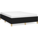  Posteljni okvir črn 140x190 cm blago, (20684231) | Shoptok.si