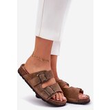 Panto Fino Women's Suede Slippers With Buckles | shoptok.hr