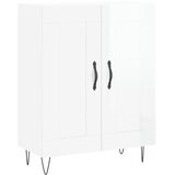  Komoda sjajna bijela 69,5x34x90 cm od konstruiranog drva | shoptok.hr