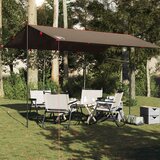 vidaXL Ponjava za kampiranje rjava 406x306 cm vodoodporna | Shoptok.si