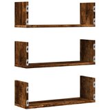  Zidne police 3 kom boja hrasta 58x18x18 cm konstruirano drvo | Eponuda.com