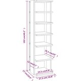 Stalci za cipele 2 kom boja hrasta sonome 27,5x27x102 cm drveni | shoptok.hr