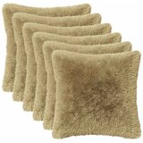  Jastuk s jastukom HEERLEN 6 kom. Svjetlosiva PV flis - Svjetlosiva 30 x 30 cm 6 Slike