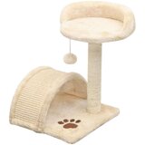  Penjalica za mačke sa stupovima za grebanje od sisala 40 cm bež i smeđa | shoptok.hr