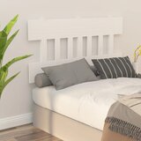  Uzglavlje za krevet bijelo 163,5x3x81 cm od masivne borovine | shoptok.hr