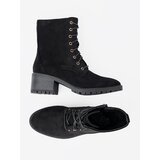 Shelvt Comfortable black ankle boots with a round toe | shoptok.hr