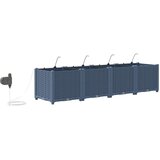  Vrtna saksija 4 pcs Sivi 160 x 40 x 37,5 cm Plastika | Eponuda.ba