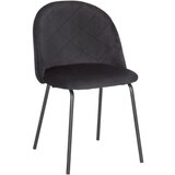 Bessagi Home stol selina, črna, žamet | Shoptok.si