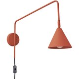 Nice Lamps Zidna lampa s utikačem boja terakote Zylo – u
