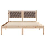  Konstrukcija postelje z vzglavjem Taupe 150 x 200 cm blago, (5000084709) | Shoptok.si