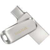 Sandisk USB C & USB DISK 256GB Ultra Dual LUXE, 3.1, srebrn, kovinski, branje do 150MB/s (SDDDC4-256G-G46) | Shoptok.si