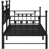 Krevet na kat Crna 90 x 200 cm Čelik | Eponuda.com