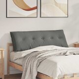  Jastuk za leđa Tamno siva 140 x 50 cm Mikrofiber tkanina | shoptok.hr