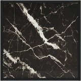 vidaXL stolić za kavu crni s crnim mramornim staklom 60 x 60 x 35 cm | shoptok.hr